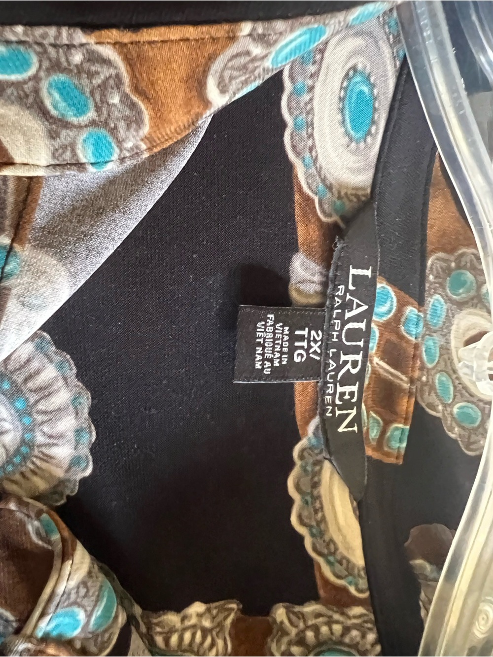 Lauren Ralph Lauren Western Concho Belt Motif Shirt NWOT - Picture 5 of 7